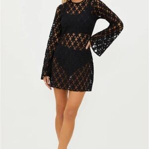 Beach Riot Black Lace swimsuit cover up Small